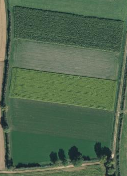 vue aérienne du dispositif Rés0Pest de Lusignan