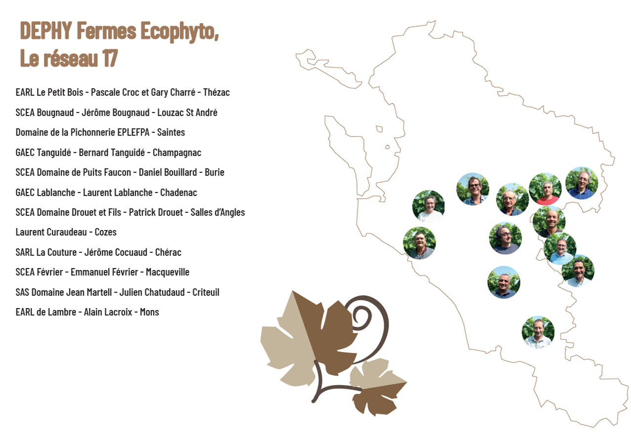 carte du groupe DEphy 17