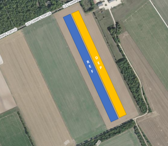 Plan d'essai du site AUMON