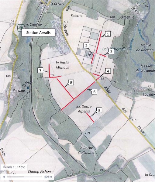 Haies et Bois de la ferme ARVALIS Boigneville