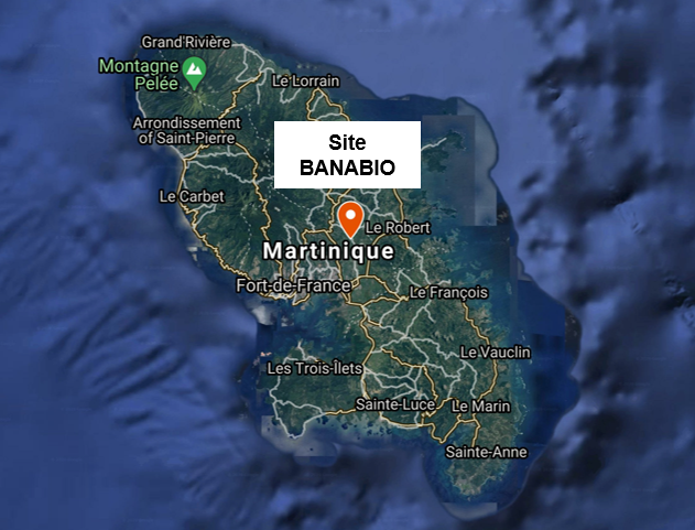 carte de la martinique site banabio