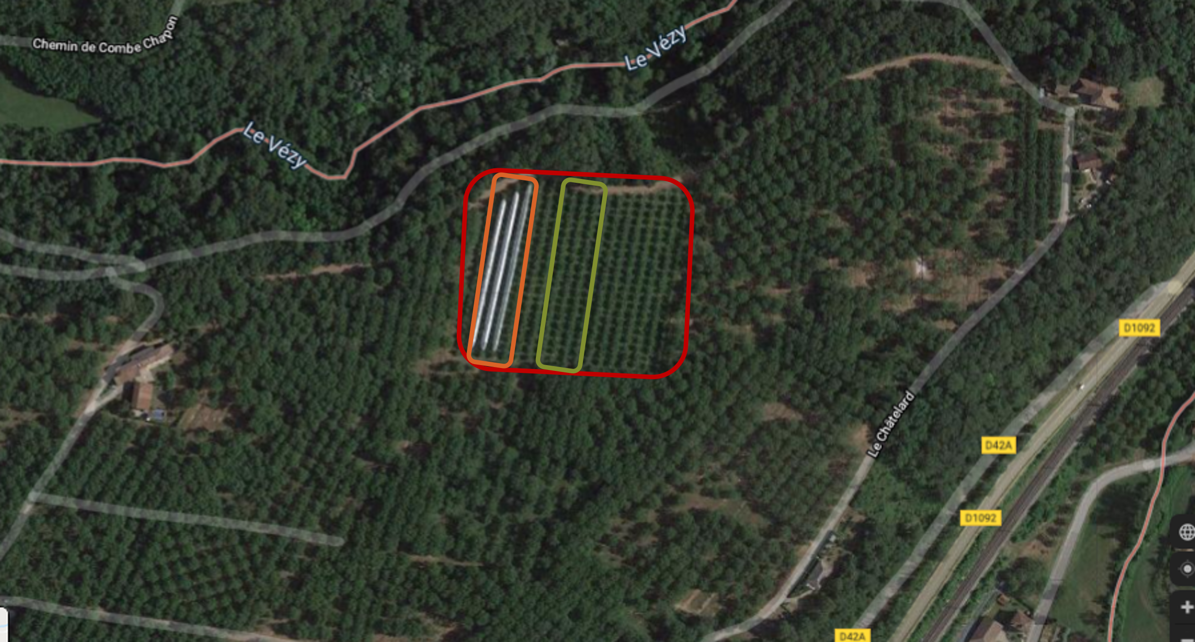 Photo aérienne du site Lara