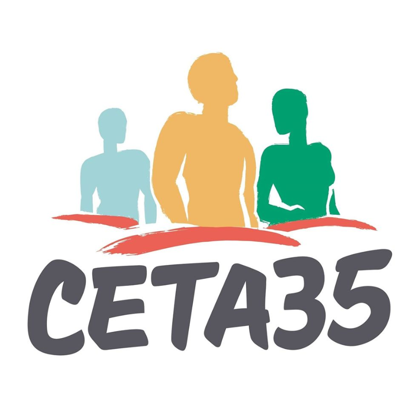 Logo du CETA35 des hommes et femmes ensembles