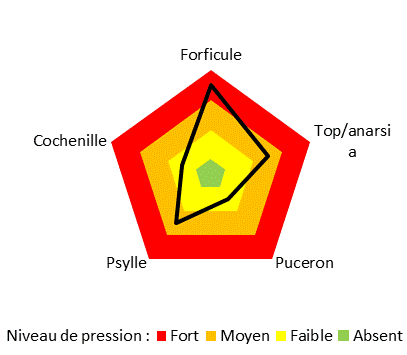 Niveau de pression ravageurs