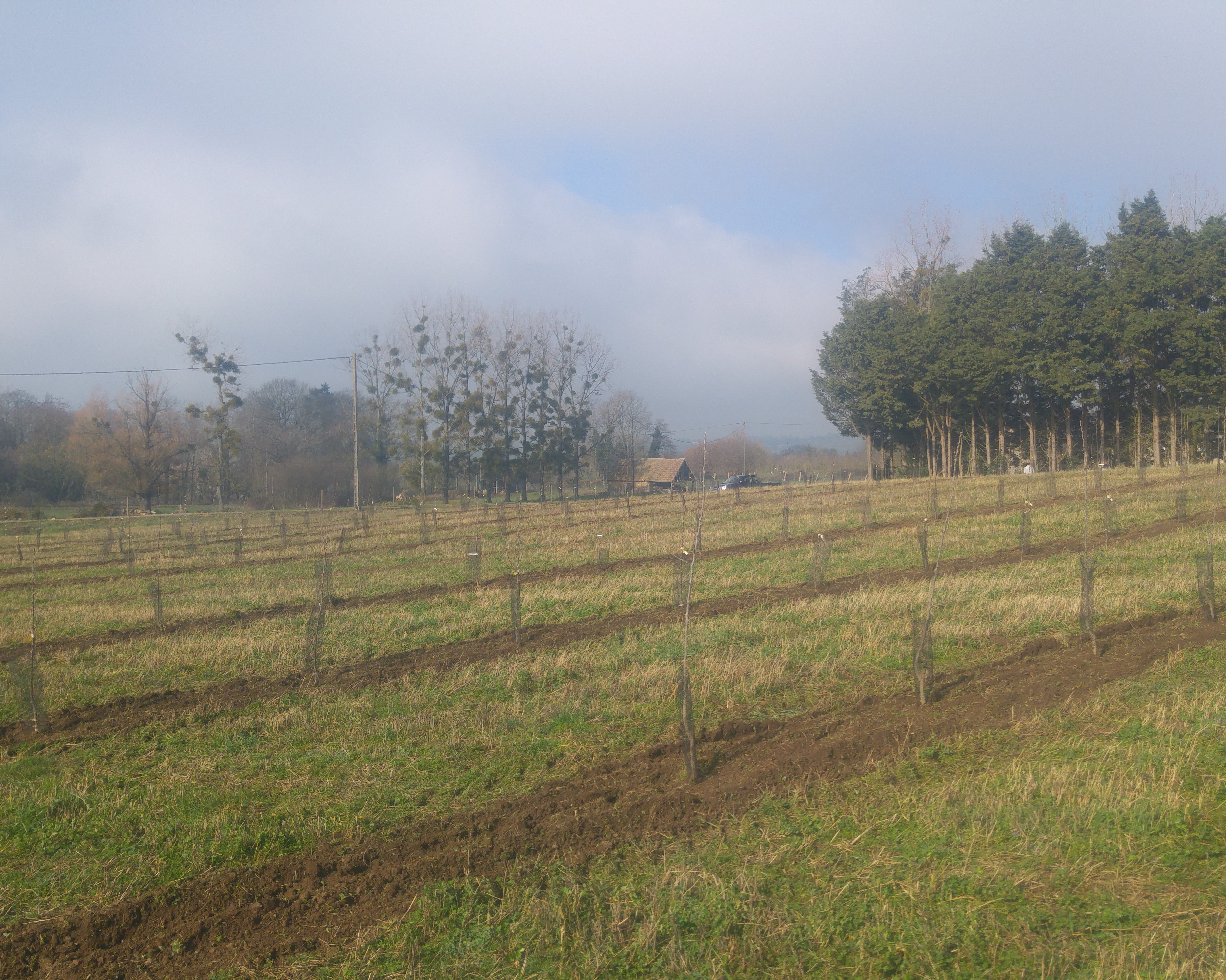 Système SYDRA à Domjean lors de son implantation à l'hiver 2021