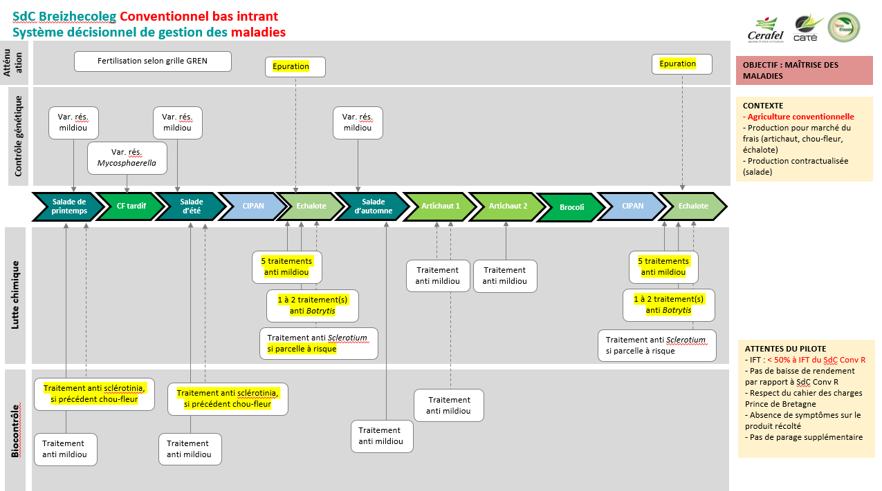 Système décisionnel de gestion des maladies en bas intrant