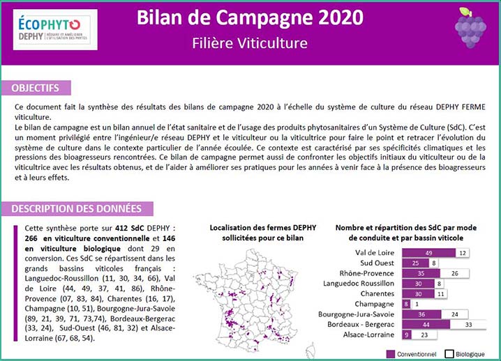 bilan campagne dephy viti 2020