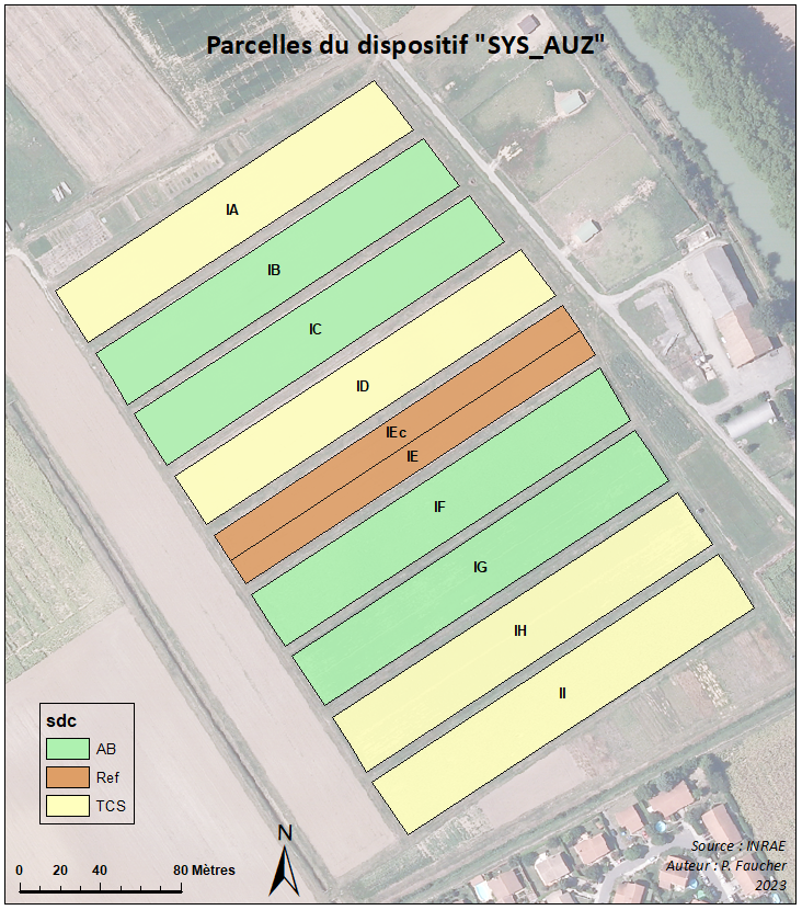 Carte parcelles dispositif SYS_AUZ