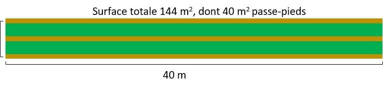 La surface expérimentale.