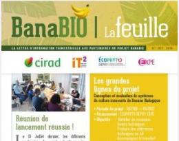 Banabio - Lettre d'information n°1 Octobre 2018