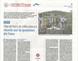 Article En Pays Varois - Démo irrigation oléi maraich 2021.pdf