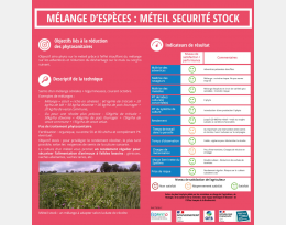 levier mélange d'espèces étouffantes : métel stock