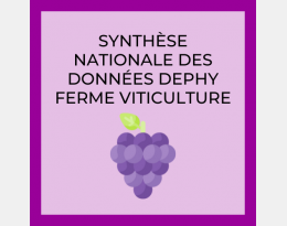 Synthèse nationale des données DEPHY FERME Viticulture.