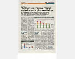 Plusieurs leviers pour réduire les traitements phytosanitaires