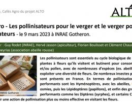 Café Agro 2023 - Pollinisateurs en verger