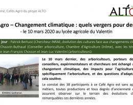 Café Agro 2020 - Changement climatique et vergers