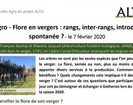 Café Agro 2020 - Flore spontanée en verger
