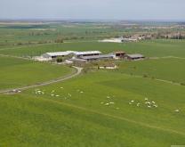 Vue aérienne de l'exploitation Arvalis de Saint-Hilaire-En-Woëvre