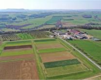 Vue aérienne du site d'Haroué