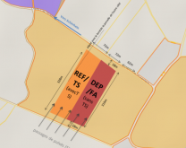 Plan de la parcelle expérimentale de Schirrhein